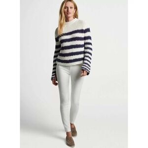 Peter Millar NWOT Women's Small $325 Chunky Knit Alek Wide Sleeve Stripe Sweater